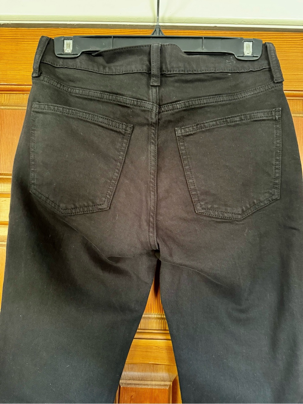 GAP black high rise 90s slim straight jeans 27T - Picture 12 of 14